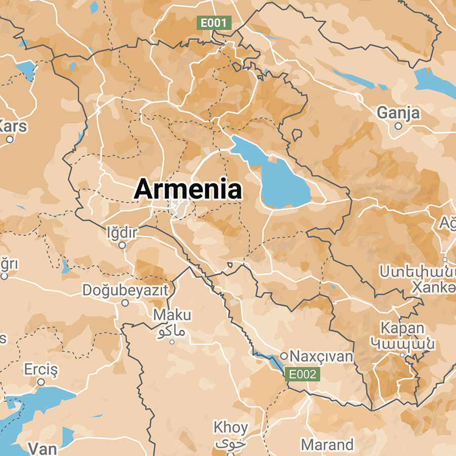 Armenia - mappa ed informazioni salienti