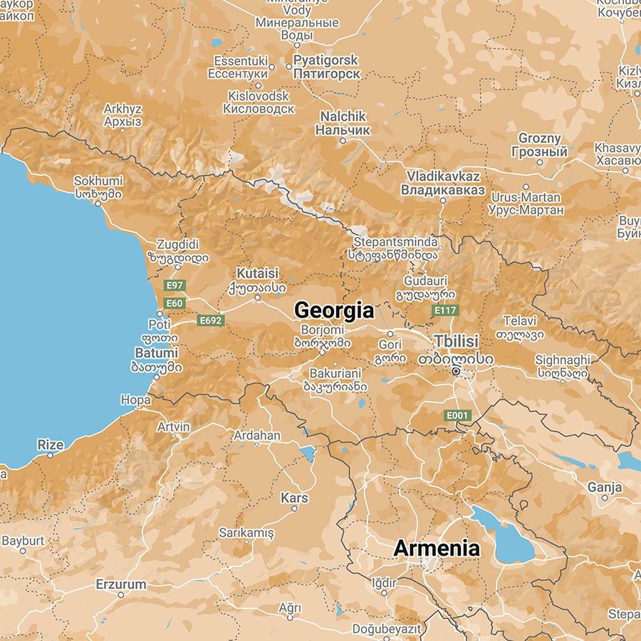 Georgia - mappa ed informazioni salienti